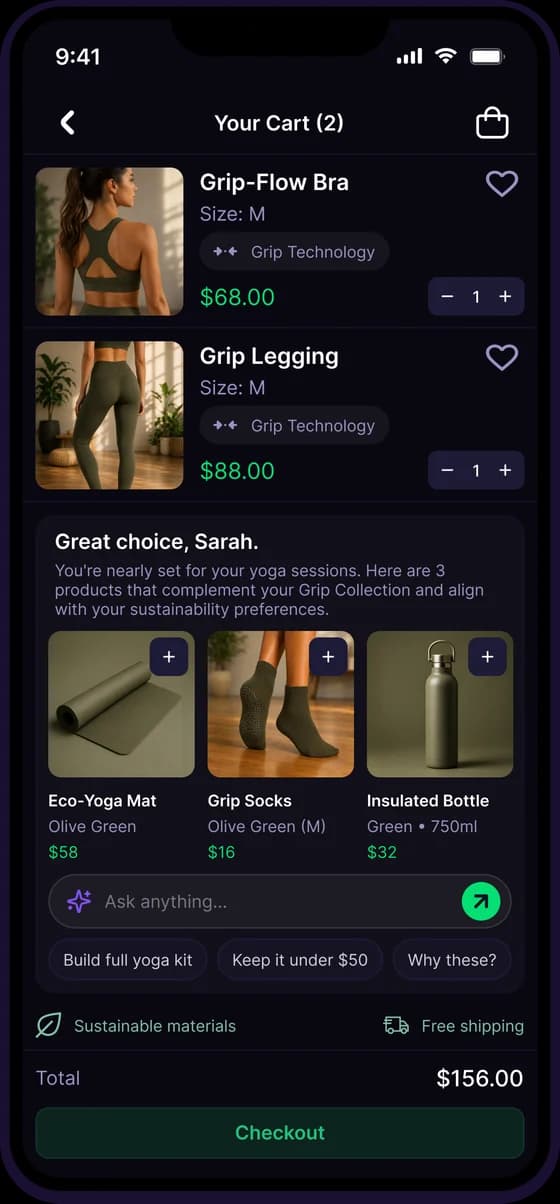 Storefront preview — Upsell
